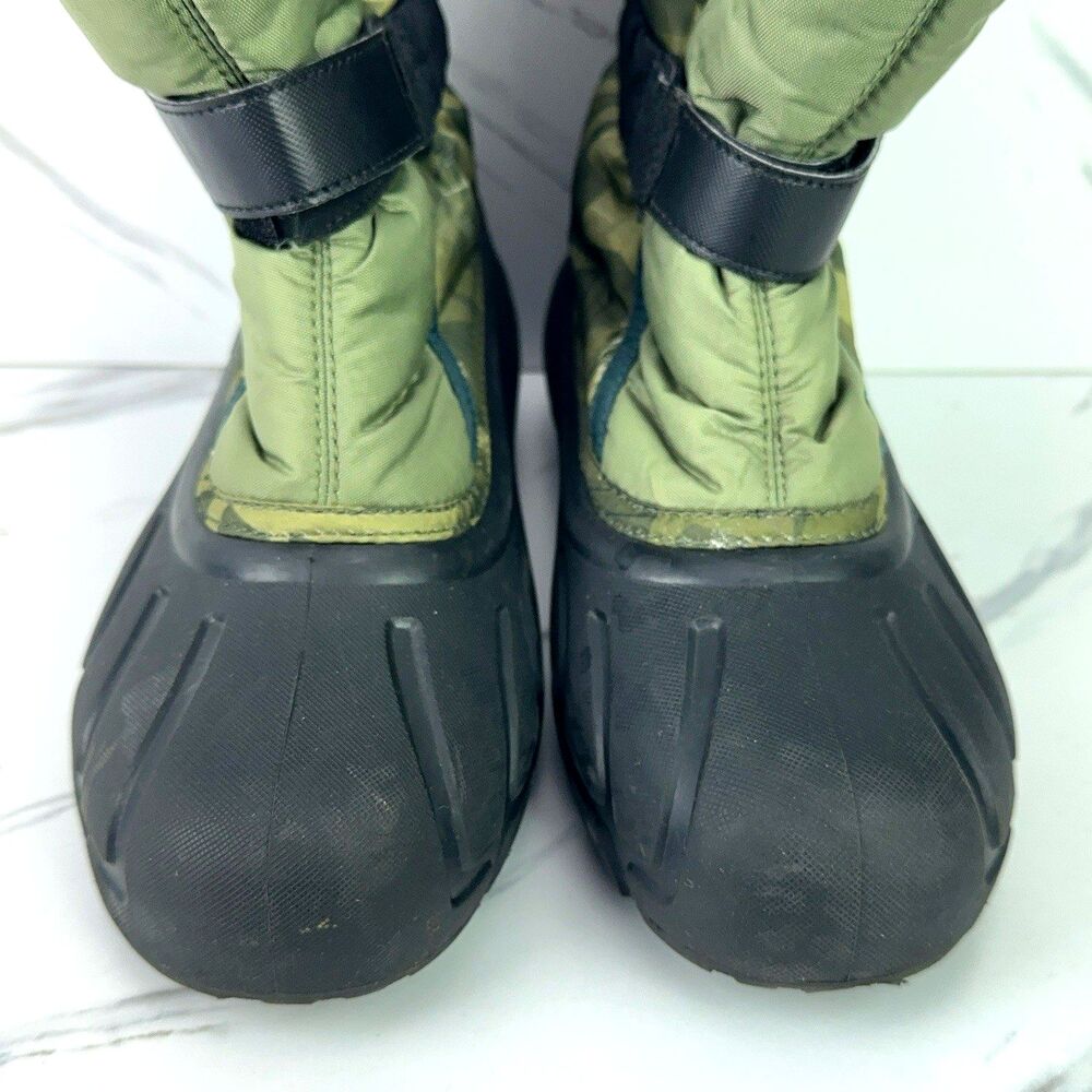 SOREL NY3504-371 Flurry Youth Size US 7 EUR 39 Winter Snow Boot Camo Stompers - Picture 4 of 9